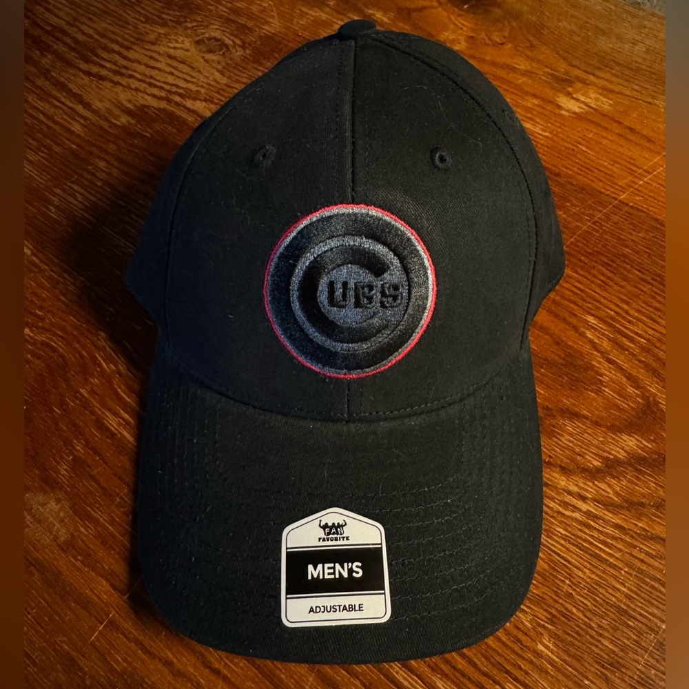 Black Adjustable‎ Chicago Cubs baseball hat black NWT